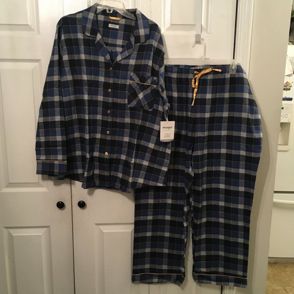 Wrangler Sleepwear Women's Flannel 2 Piece Sz 2X
